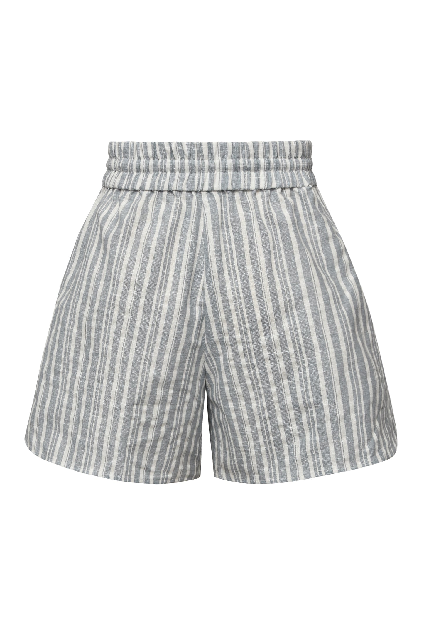 A-VIEW - Annali stripe linen shorts - Blå & hvid